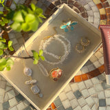 Toscana Ring - Sortija Ajustable con Piedras Semi Preciosas