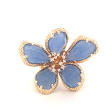 Celia Ring - Sortija Ajustable con Piedras Semi Preciosas y Cristales