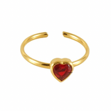 Sortija Ajustable con Diseño de Corazón - Harley Ring