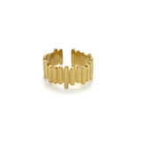 Sortija Ajustable con Diseños Verticales - Vilma Ring