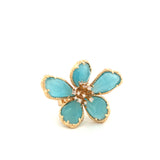 Celia Ring - Sortija Ajustable con Piedras Semi Preciosas y Cristales