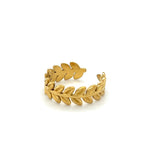 Sortija Ajustable con Diseños de Hojas - Athenas Ring