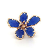 Celia Ring - Sortija Ajustable con Piedras Semi Preciosas y Cristales