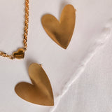 Mega Heart Stud Earrings