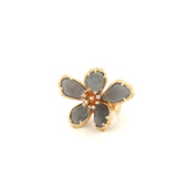Celia Ring - Sortija Ajustable con Piedras Semi Preciosas y Cristales
