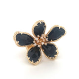 Celia Ring - Sortija Ajustable con Piedras Semi Preciosas y Cristales