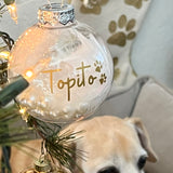 Adorno de Navidad Personalizado Relleno de Perlas