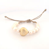 Soft Heart Pearl Bracelet