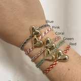 Pulsera Ajustable con Corazón - Galentines Bracelet