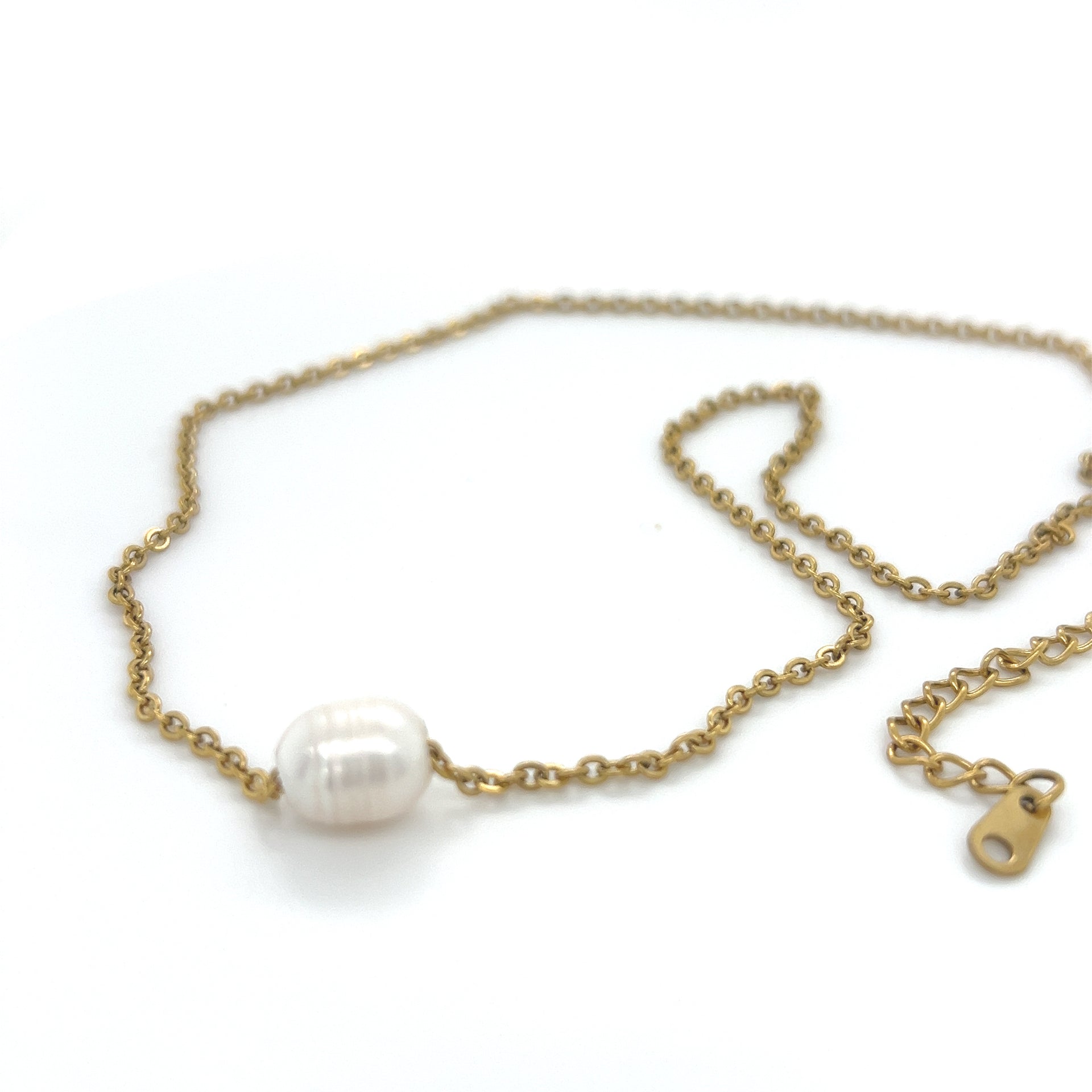 Cadena con Perla Solitaria
