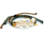 Pulsera Ajustable con Perlas - Positano Bracelet