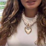 W Heart Necklace