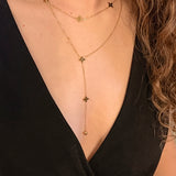 Cadena Doble con Diseños de Diamantes - Daniela Chain