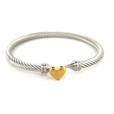 Brazalete Trenzado con Corazón- Mr. D Heart Bracelet