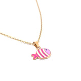 Pink Fish Necklace
