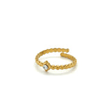 Sortija Ajustable con Rhinestone  - Jasmine Ring