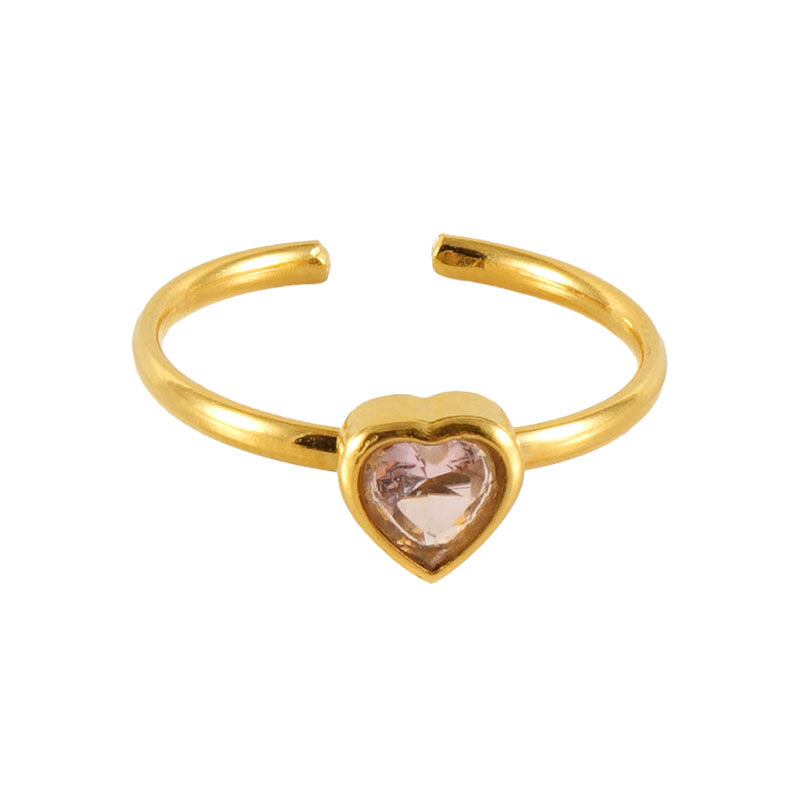 Sortija Ajustable con Diseño de Corazón  - Harley Ring