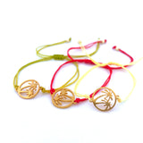 Pulsera Ajustable con Charm de Palmas - Tropicalia Bracelet