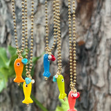 Cadena con Peces Coloridos - Rainbow Fishes Chain