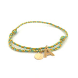 Pulsera Ajustable con Inicial y Signature Charm - Initials Bracelet