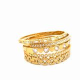 Brazalete Dorado con Rhinestones - Celestine Gold Bracelet
