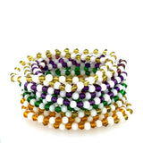 Pulsera Elástica con cristales blancos y de colores - Bonaire Bracelet