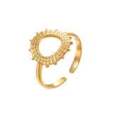 Sortija Ajustable con Diseño de Sol - Soleana Ring